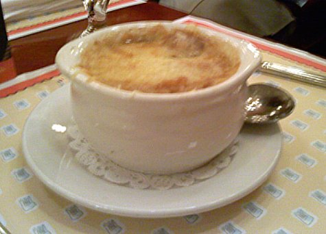 French Onion Soup from Chefs de France restaurant in Epcot.