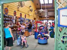 Inside the ten dollar store at Downtown Disney Marketplace