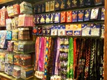 Inside the Pin Traders shop at the Downtown Disney Marketplace