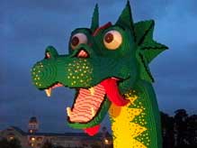 Giant Lego Dragon at Downtown Disney Marketplace