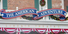 The America Adventure Show at the World Showcase in Epcot.