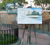 The france pavilion at Epcot.