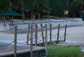 Sandy Beach on bay Lake at Fort Wilderness