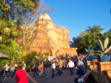 The Mexico pavilion in the World Showcase at Epcot.