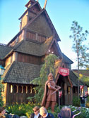The Stave Curch gallery in the Norway Pavilion in Epcot.