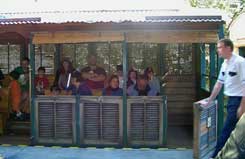 The Wildlife Express Train takes guests to rafiki's Planet watch at Disney's Animal Kingdom.