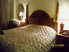 Master Bedroom in a One Bedroom Unit at the Saratoga springs Resort
