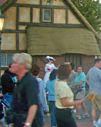 Mary Poppins makes an appearance in the United Kingdom pavilion at Epcot.