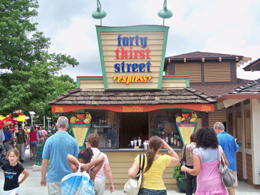 The Forthy Thrist Street Snack stand at the Downtown disney Marketplace