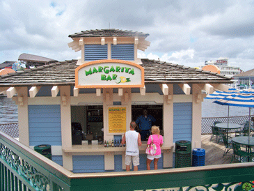 The Margarita Bar on the docks at the Downtown Disney Marketplace