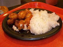Honey Chicken from the Lotus Blossom Cafe in Epcot's China Pavillion