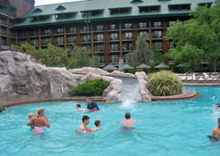 Main pool at Disney's Wilderness Lodge Resort