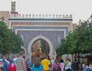 Beautiful Buildings in the Moroccan pavilion at Epcot.