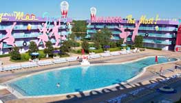 Bowling pin pool at Disney's Pop Century Resort