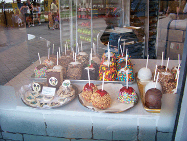 Caramel and Candy Apples at Disney